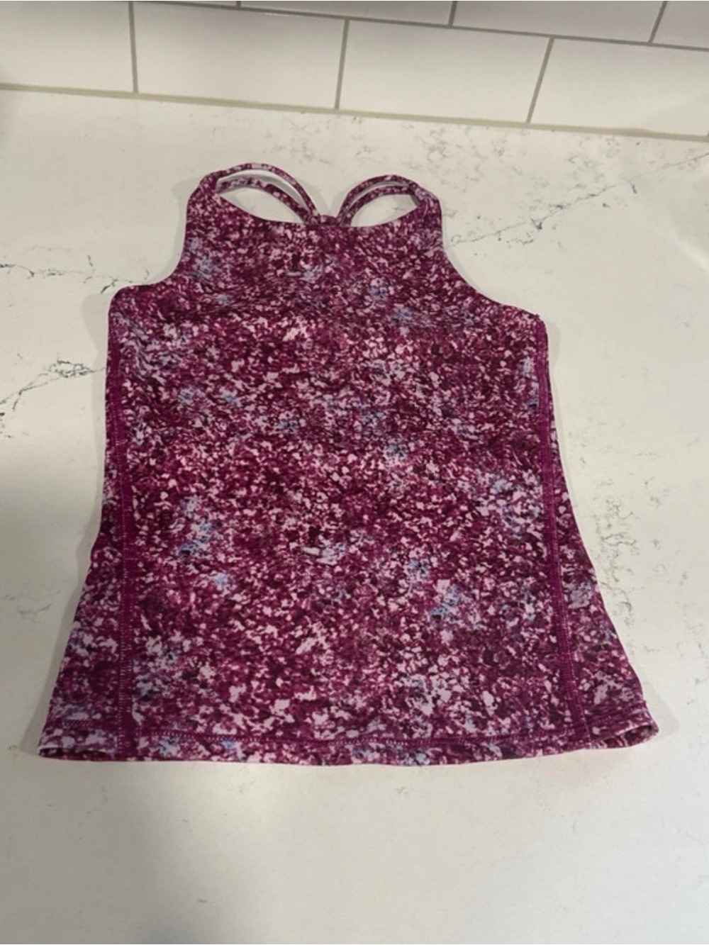 all in motion Purple Speckled Racerback Tank Top
